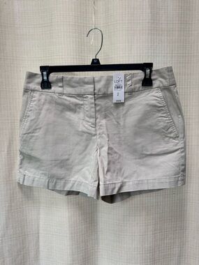 Loft Cotton 4” Chino Shorts Light Beige Sz 2 NWT Minimalist Preppy